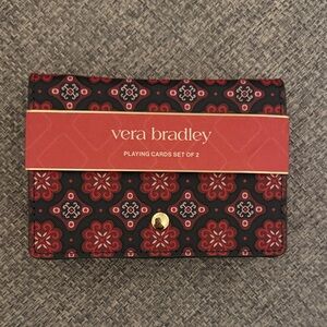 Vera Bradley Playing Cards (set of 2) With Case